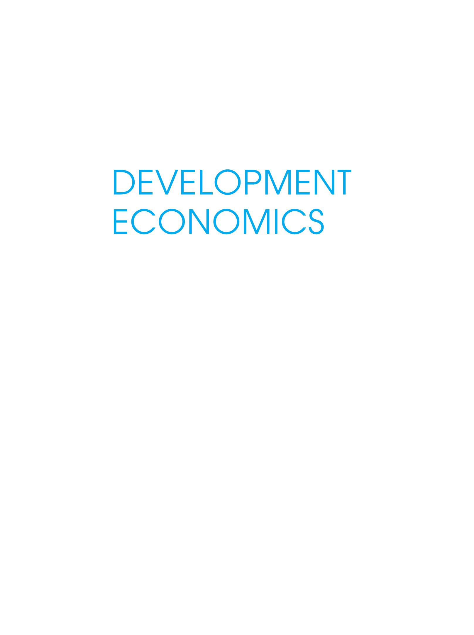 Development Economics《发展经济学》_文库报告厅