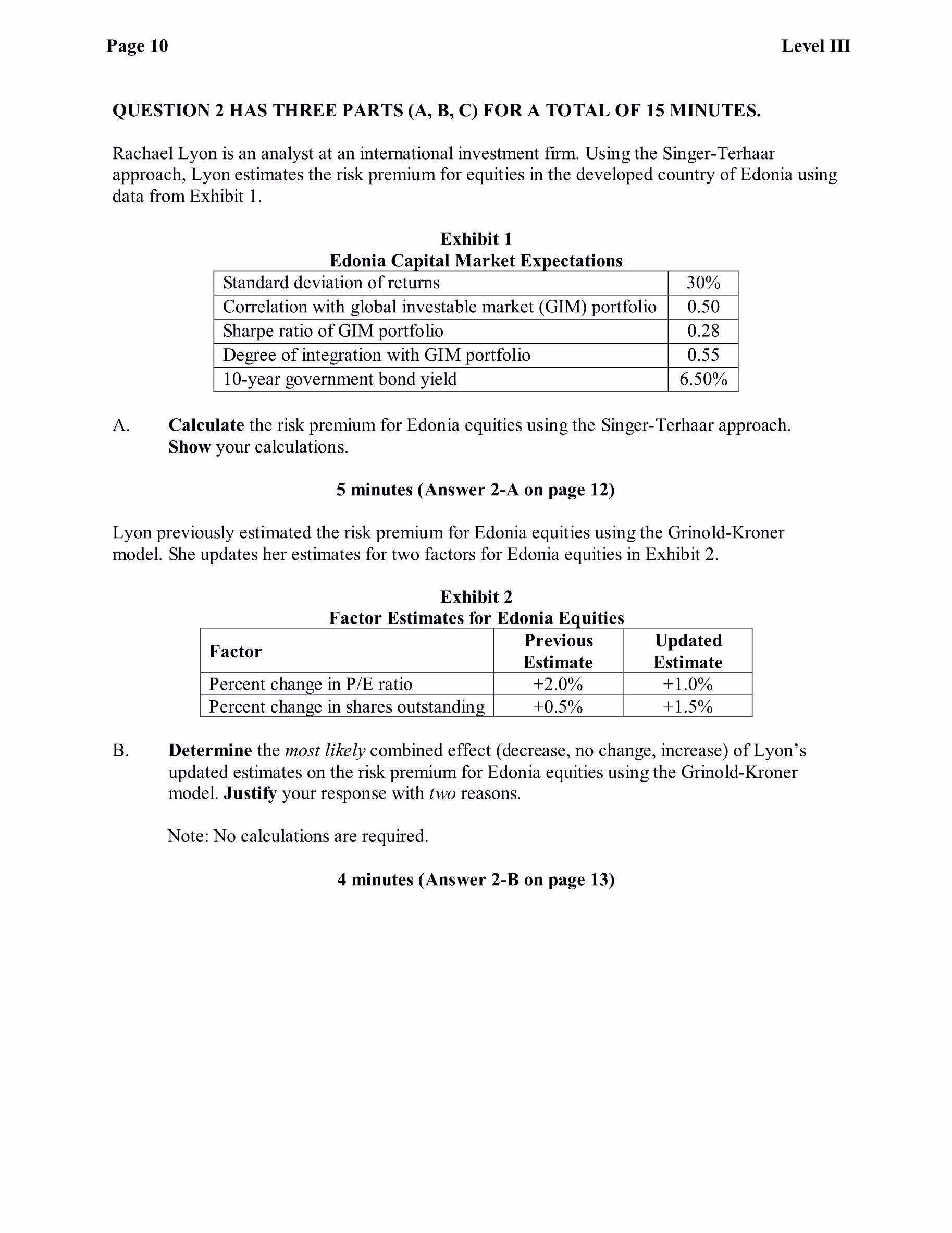 Cfa level 3 2018 exam image