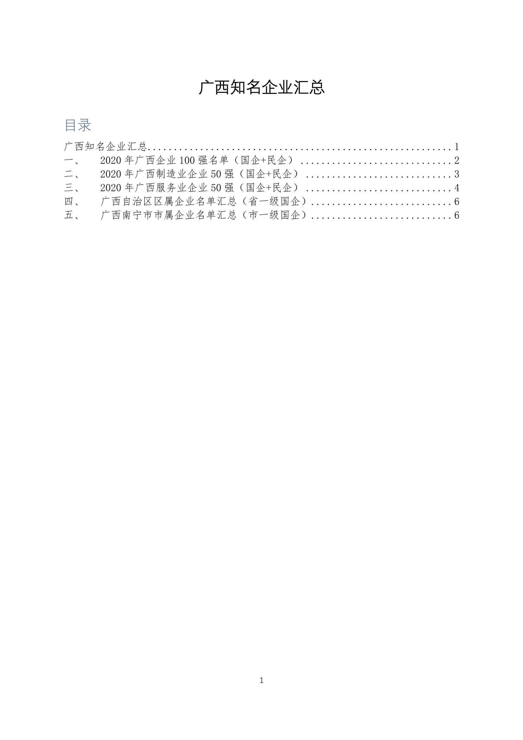 2020年广西知名企业汇总表（国企+民企）插图1
