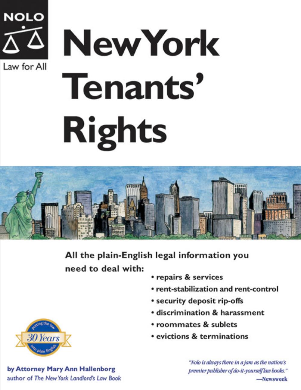 电子书纽约房客的权利（英）New York Tenants Rights (Mary Ann