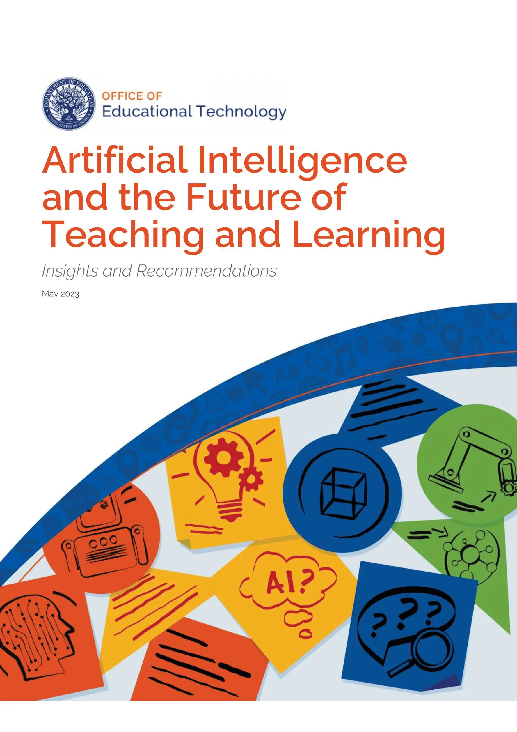 美国教育部3.5万字报告：人工智能与教学的未来 （中英对照）插图1